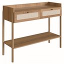 Ver imagem 2 de Aparador 2 Gavetas 103cm Palhinha Pé Madeira 27936 Oslo Artesano - Hanover/pé Roble