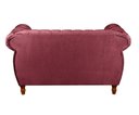 Ver imagem 4 de Sofá Nobreza 2 Lugares Cor:Suede Bordô 110