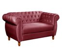 Ver imagem 3 de Sofá Nobreza 2 Lugares Cor:Suede Bordô 110