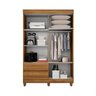 Guarda-Roupa Solteiro 110cm 4 Portas 2 Gavetas Porto Sallêto Móveis - 3