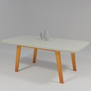 Ver imagem 1 de Mesa MDF/Vidro 160x80 Alba Bom Pastor