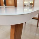 Ver imagem 3 de Mesa MDF/Vidro 160x80 Alba Bom Pastor