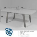 Ver imagem 6 de Mesa MDF/Vidro 160x80 Alba Bom Pastor