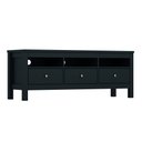 Ver imagem 5 de Rack TV 65 Polegadas Indiana Henn 3 Gavetas 3 Nichos MDP MDF Sala Moderna 148cm Preto Areia