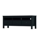 Ver imagem 6 de Rack TV 65 Polegadas Indiana Henn 3 Gavetas 3 Nichos MDP MDF Sala Moderna 148cm Preto Areia