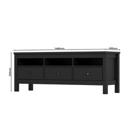 Rack para Tv até 65 Polegadas 03 Gavetas Indiana Henn - 2