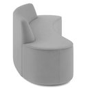 Ver imagem 5 de Sofá 4 Lugares Sala de Estar Cancún D02 Veludo Cinza 230 cm C-317 - Lyam Decor