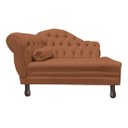 Ver imagem 2 de Recamier Divã Sofá 120cm Recepção Sala Larissa Suede:terracota/liso
