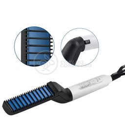 Prancha Alisadora Escova Modeladora Barba Cabelo Masculino Fb161 Bivolt - For Beaut - 7