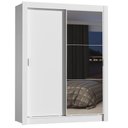 Ver imagem 2 de Guarda-Roupa Solteiro Madesa Dallas Plus 2 Portas de Correr com Espelho 4 Gavetas Branco Cor:Branco