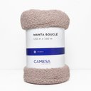 Ver imagem 1 de Manta Peseira para Cama Sofá Antialérgica Bouclé Rosé 1,30x1,50m - Camesa