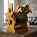 Ver imagem 5 de Suporte para Garrafão de Vinho em Madeira Maciça - Cerejeira - Sistema Serve Fácil