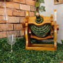 Ver imagem 6 de Suporte para Garrafão de Vinho em Madeira Maciça - Cerejeira - Sistema Serve Fácil