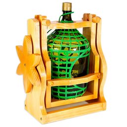 Suporte para Garrafão de Vinho em Madeira Maciça - Cerejeira - Sistema Serve Fácil - 2