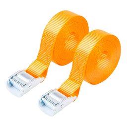 Conjunto 2 Cintas para Carga com Catraca 5m Total Reforçada 250kg - 2