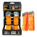 Ver imagem 1 de Conjunto 2 Cintas para Carga com Catraca 5m Total Reforçada 250kg