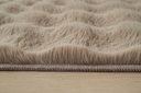 Ver imagem 4 de Tapete Pelo Alto Ondulado Waves 100x140cm - Jolitex - Bege