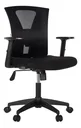 Ver imagem 2 de Cadeira Escritório Ergonômica em Tela com Apoio Lombar Preta Preto Poliéste