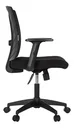 Ver imagem 3 de Cadeira Escritório Ergonômica em Tela com Apoio Lombar Preta Preto Poliéste