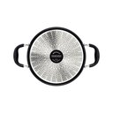 Ver imagem 4 de Caçarola Mônaco Induction Alumínio Revestimento Antiaderente Starflon Preto 24 Cm 4,5 L