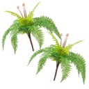 Ver imagem 1 de Kit 2 Samambaias Artificial 40cm Planta Permanente em Silicone para Decoração