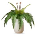 Ver imagem 2 de Kit 2 Samambaias Artificial 40cm Planta Permanente em Silicone para Decoração