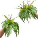 Ver mais imagens de Kit 2 Samambaias Artificial 40cm Planta Permanente em Silicone para Decoração