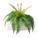 Ver imagem 3 de Kit 2 Samambaias Artificial 40cm Planta Permanente em Silicone para Decoração