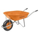 Ver imagem 1 de Carrinho de Mão Caçamba Extrafunda Metálica Laranja 80l