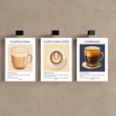 Ver imagem 2 de Kit 3 Quadro Decorativo Café para Copa Cozinha Lanchonete Moderno Qualidade Premium 40x28cm