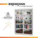 Ver imagem 5 de Estante Livreiro Multiuso 8 Prateleiras 1,71m Office Branco J&a