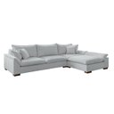 Ver imagem 3 de Sofá de Canto 6 Lugares com Chaise Modulado 320cm com Base em Madeira Maciça Dominique Yescasa