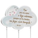 Ver imagem 2 de Placa Adorno Infantil Quarto Nuvem Versículo de Parede Fornecedor 1 F1-ct21-220