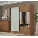 Ver imagem 1 de Guarda Roupa Versatto 6 Gavetas com Espelho - Cumaru Fendi