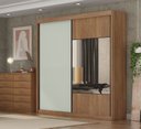 Ver imagem 1 de Guarda Roupa Versatto 6 Gavetas com Espelho - Cumaru Fendi