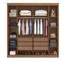 Ver imagem 2 de Guarda Roupa Versatto 6 Gavetas com Espelho - Cumaru Fendi