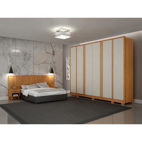 Dormitório Casal 2 Peças 6 Portas Palazzo - Arbo Design