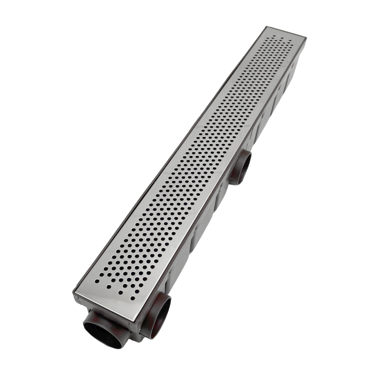 Ralo Linear Quintal Varanda 6x50 Bolinha Cocho Marrom - 1
