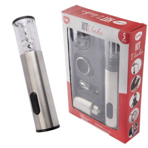 Abridor de Vinho 5 Peças Automático