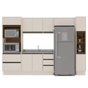 Ver imagem 4 de Armário de Cozinha Modulada Completa 5 Peças 306,8cm sem Tampo 250037 Koya Politorno Móveis