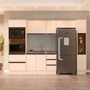 Ver imagem 1 de Armário de Cozinha Modulada Completa 5 Peças 306,8cm sem Tampo 250037 Koya Politorno Móveis