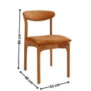 Ver imagem 2 de Kit 2 Cadeiras para Sala de Jantar Monaco Madeira Maciça