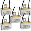 Ver imagem 1 de Kit 5 Capacitor 2 Fios Quadrado 1,5 Uf X 250/300/400v Chapa Trio