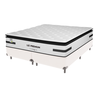 Cama Box Branco e Colchão King Liz Premium Molas Ensacadas Unique - 1