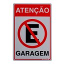 Ver imagem 1 de Placa de Sinalização 20x30 cm Garagem Bemfixa
