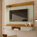 Ver imagem 5 de Painel para TV de até 65 Polegadas 2 Portas Áustria Cumaru/Opala