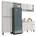 Ver imagem 1 de Cozinha Completa Modulada Vanessa 5 Peças Branco AJL Móveis