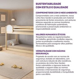 Beliche Montessoriana com Janela, Led e escada lateral New Garden Casatema - 10