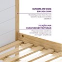Ver imagem 6 de Beliche Montessoriana com Janela, LED e Escada Lateral New Garden Casatema MadeiraOriginals Marrom/Branco
