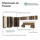 Ver imagem 4 de Quarto Completo Casal de Canto 580 cm com Mesa de Cabeceira Rustic/Crema Neo Madesa